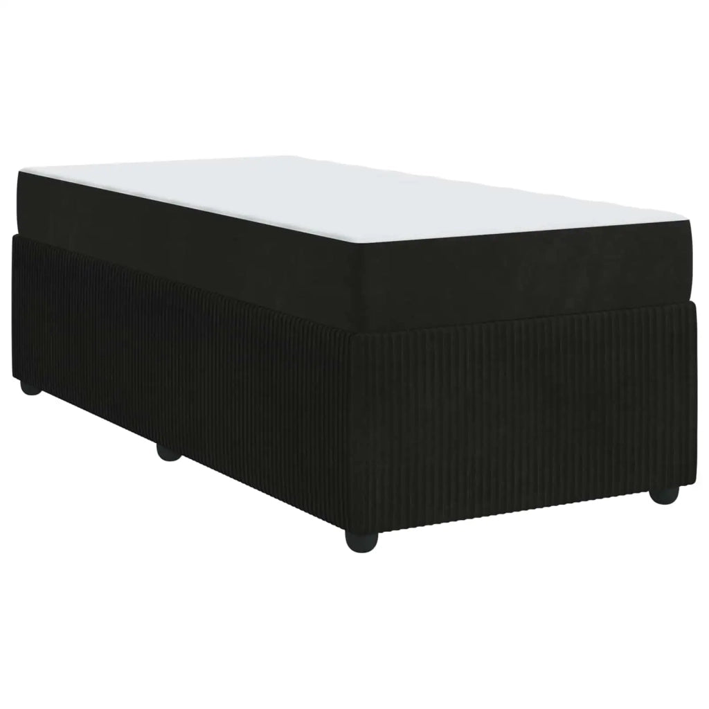 Struttura del letto con materasso Nero 80 x 200 cm Tessuto 3398323