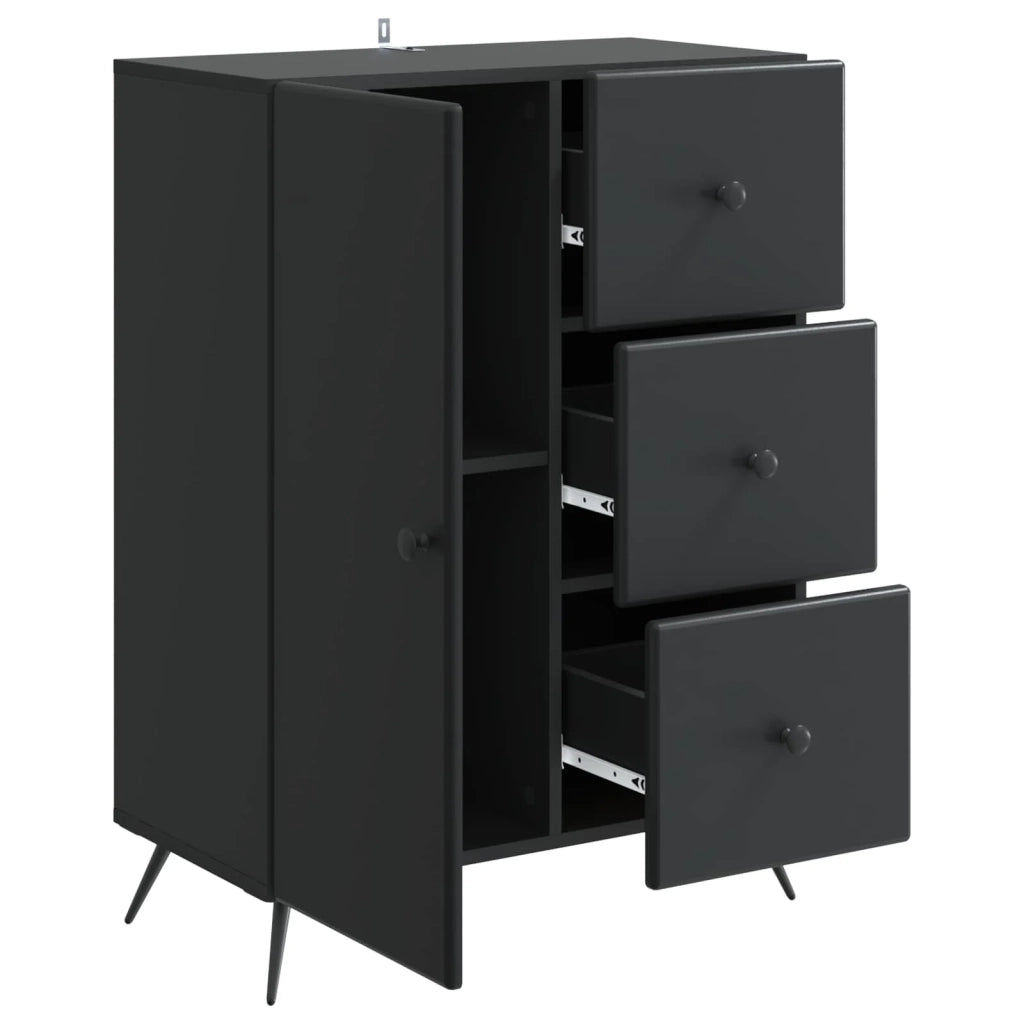 Credenza Nero 66 x 34,5 x 90 cm Legno ingegnerizzato 895546