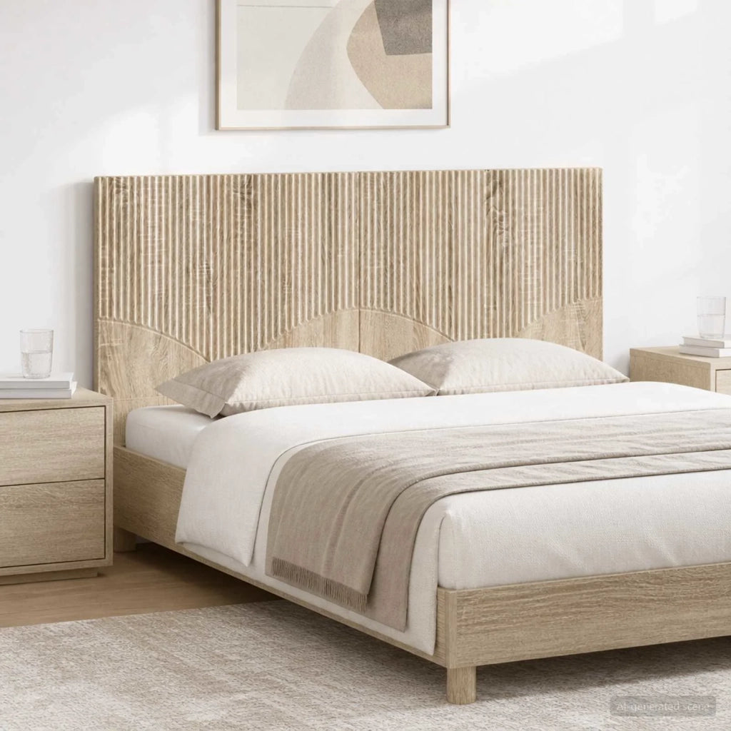 Testiera da Muro HOORN Rovere Sonoma Legno ingegnerizzato 897407