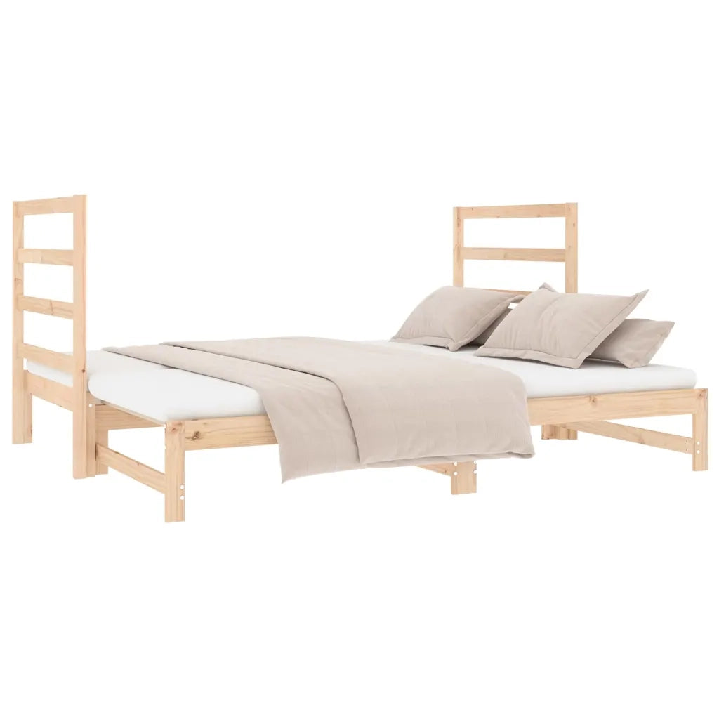 Letto da camera | Dormeuse Estraibile 2x(90x190) cm Legno Massello di Pino