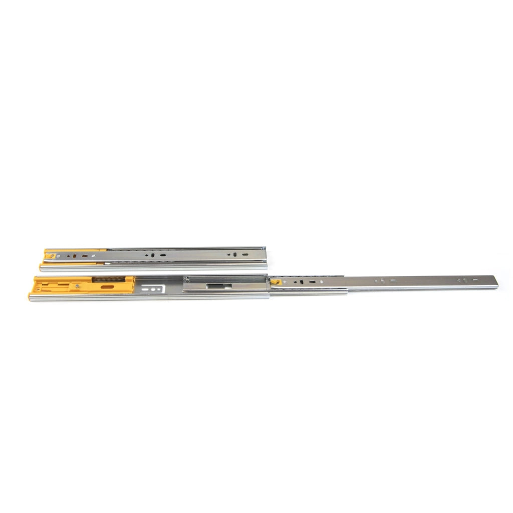 Guide a Sfere per Cassetti con Estrazione Totale H45 mm L350 Zincato Bianco Acciaio Emuca