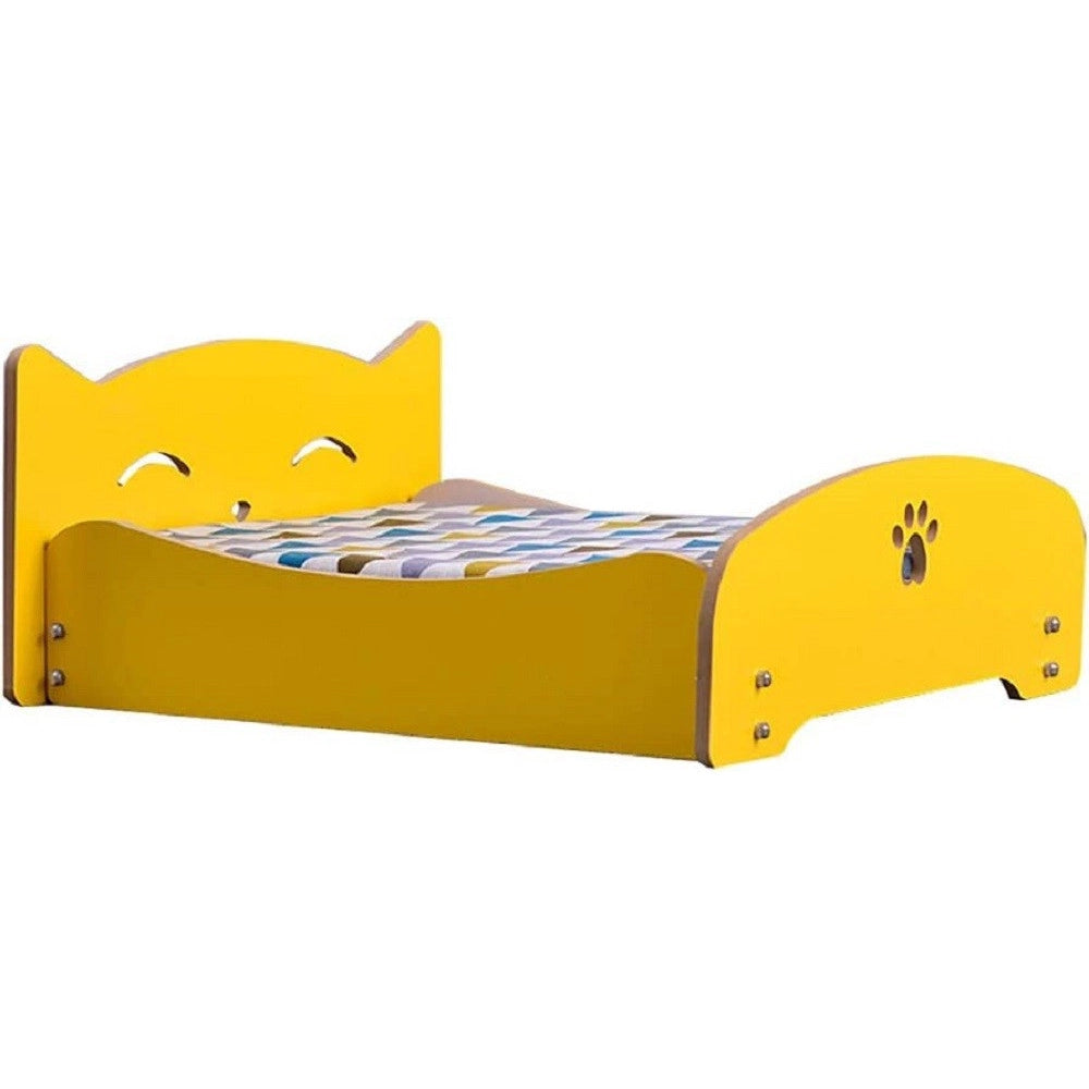 Trade Shop - Letto Per Gatti Cani Animali Piccola Media Taglia In Legno Universale 68x55x23cm -
