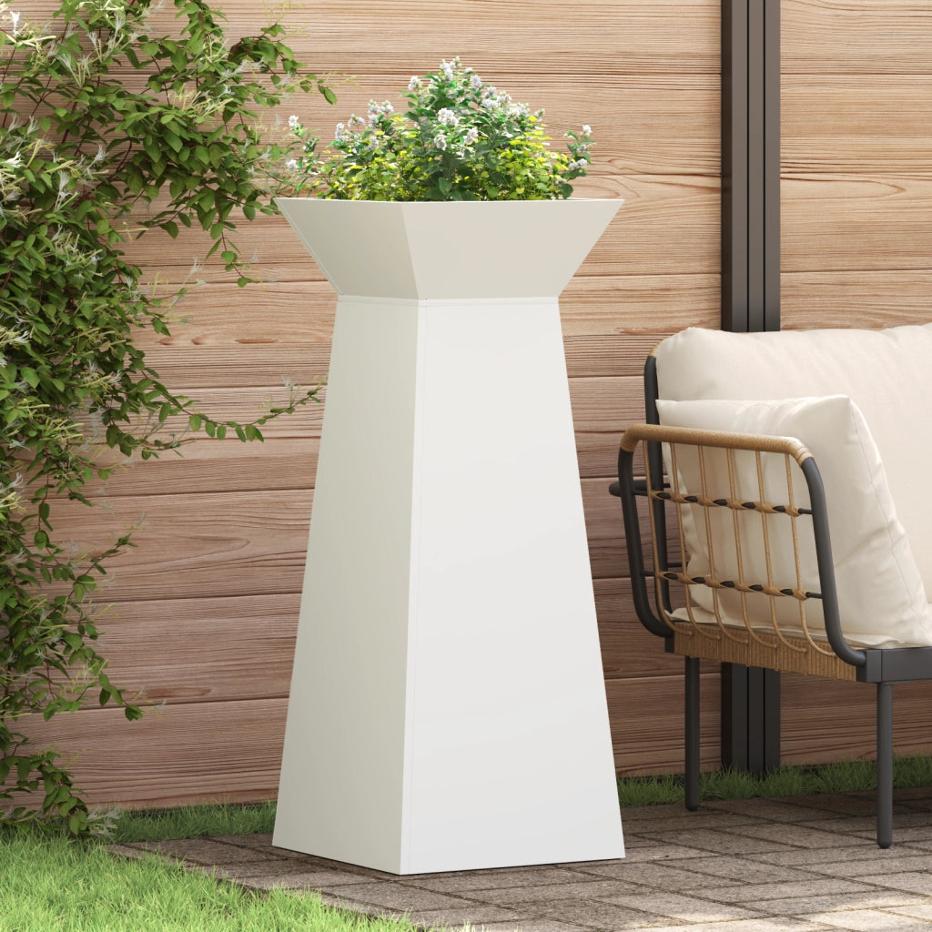 Supporto per Piante a Forma di Cono Bianco Plastica Grande