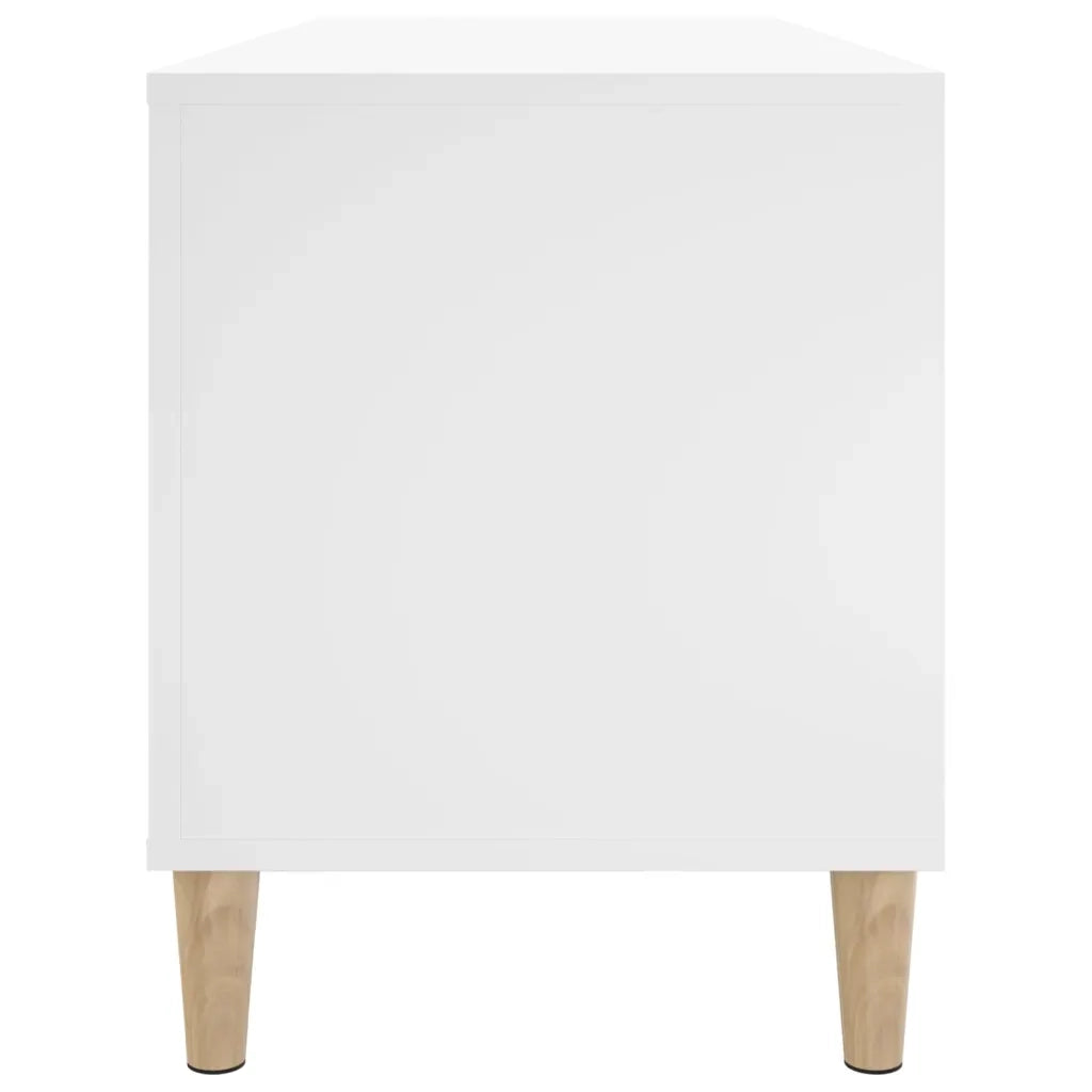 Mobile Porta Dischi Bianco 100x38x48 cm in Legno Multistrato 831973