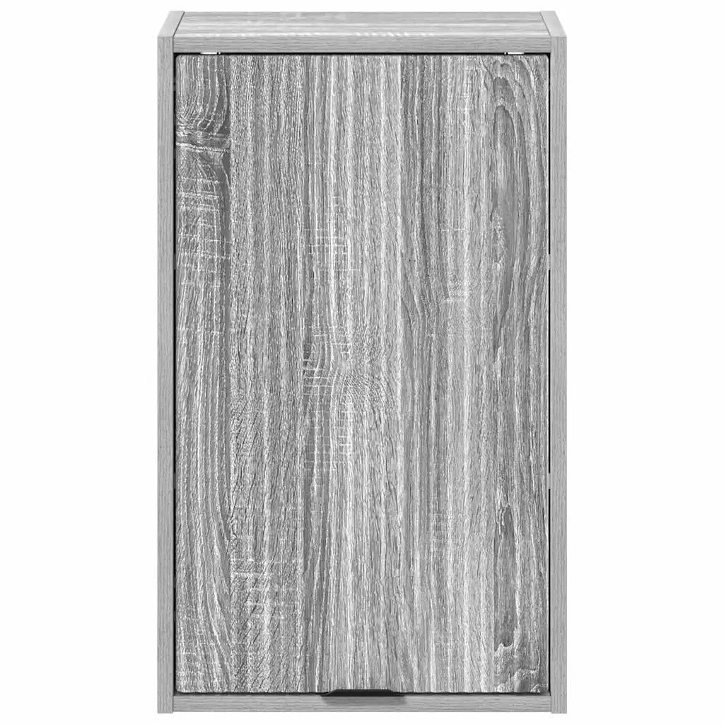 Mobile da Bagno con porta Grigio Sonoma 39 x 23,5 x 65 cm