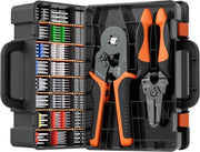 Set di 24 Chiavette a Crimp con Crimpatore - Strumento Professionale per la Crimpatura di Cavi Elettrici