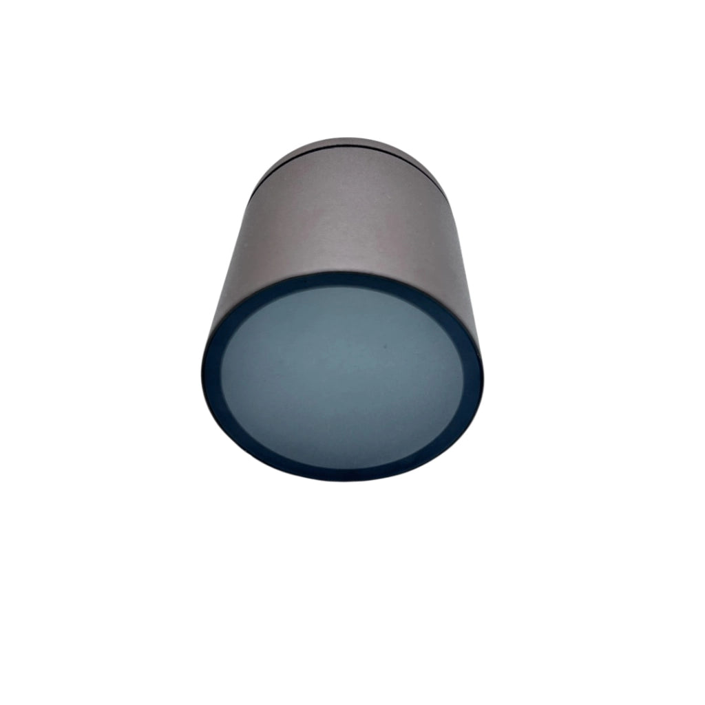 FARETTO DA SOFFITTO PLAFONIERA PER ESTERNO CILINDRICO IN ALLUMINIO ROSSO RUGGINE CON ATTACCO GU10 - ELEGANZA ED EFFICIENZA ENERGETICA