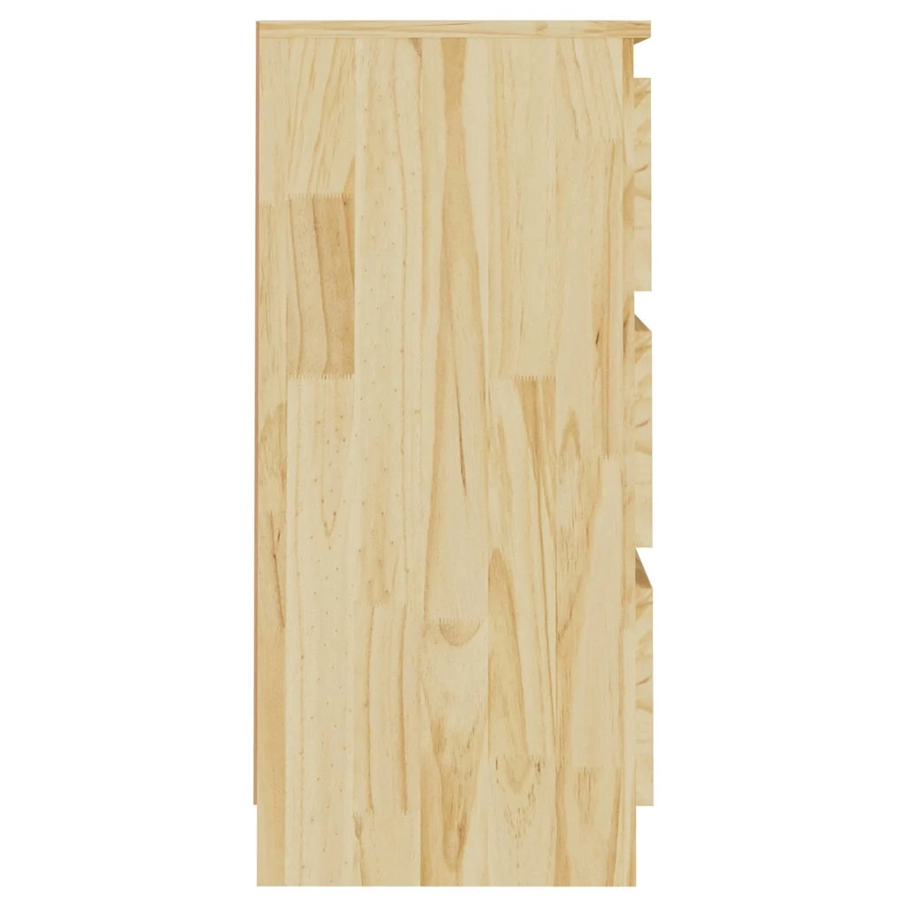 Comodino 40x29,5x64 cm in Legno Massello di Pino cod mxl 31188