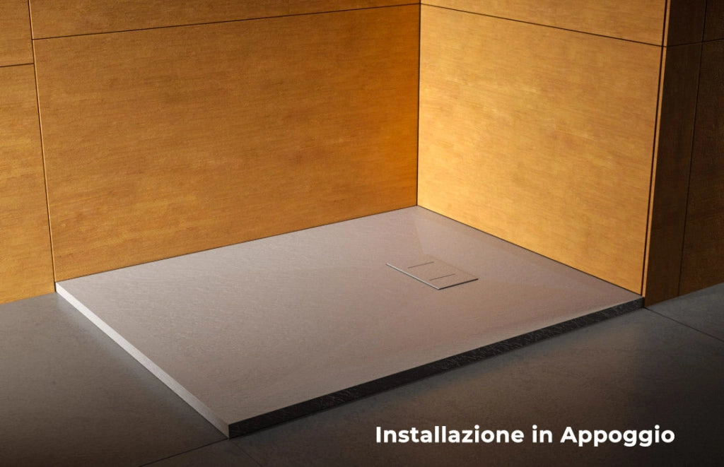 Piatto Doccia 70x170 cm Effetto Pietra Stone Grigio