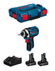 Avvitatore a massa battente BOSCH GDR 12V-105 (2 x 6,0 Ah + GAL12V-40 + L-Boxx 102)