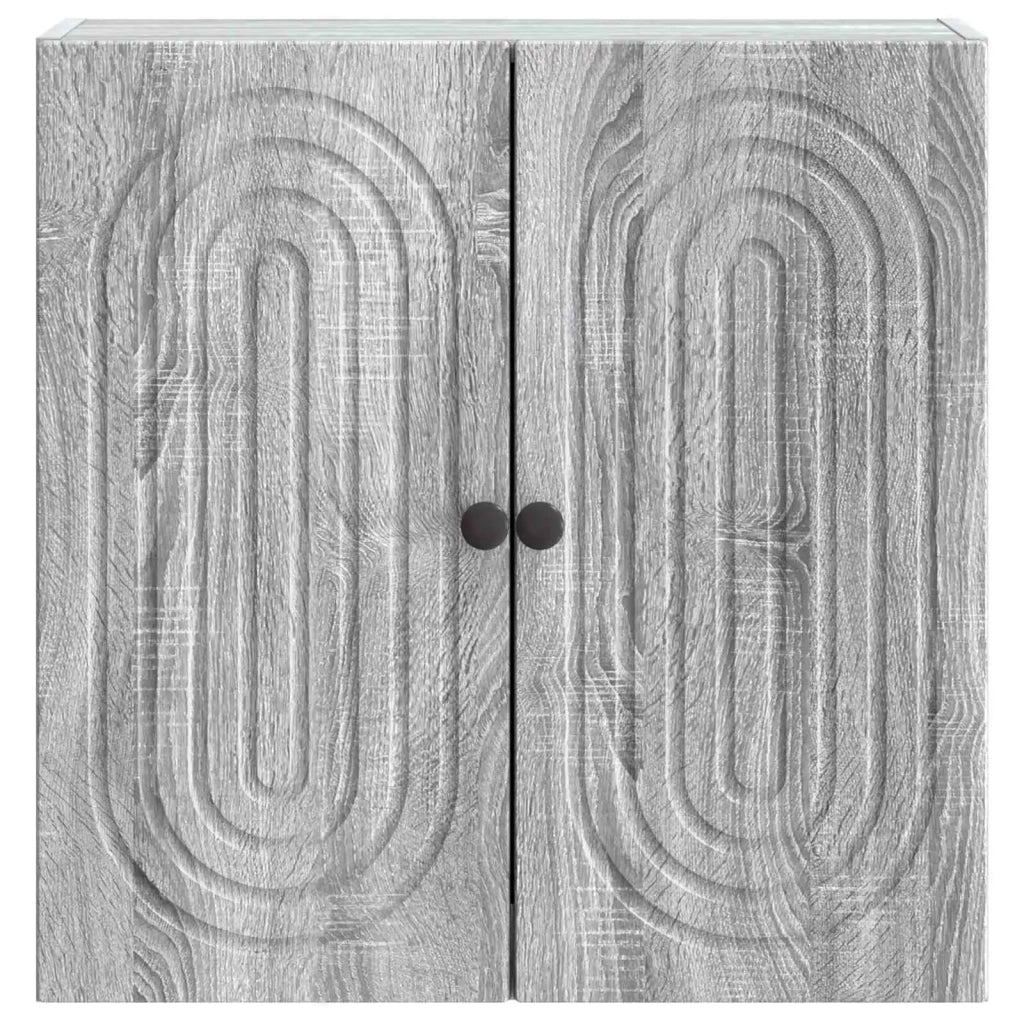 Mobiletto a muro Sonoma grigio 59 x 31 x 60 cm 898071