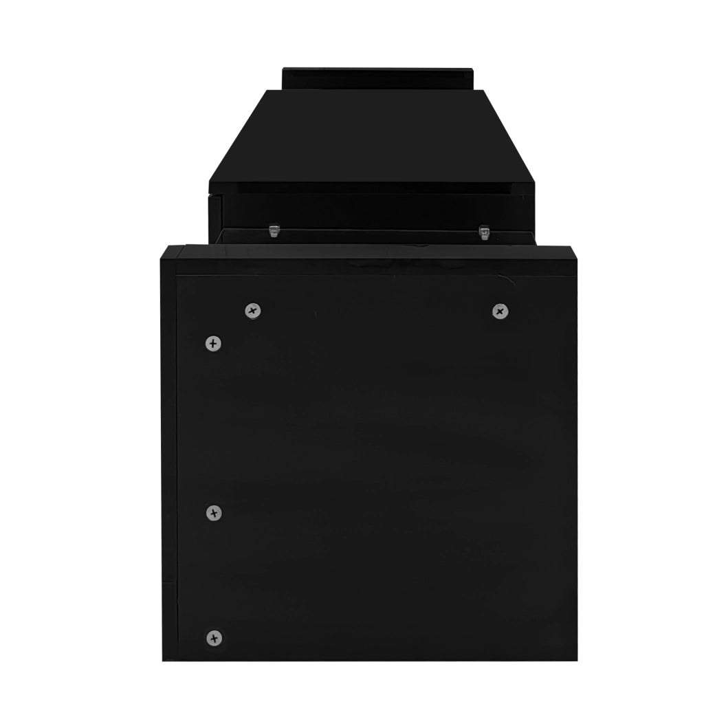 Set Mobile TV e Tavolino Nero con LED App Bluetooth 181cm