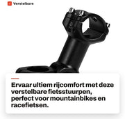 Regolatore di sterzo regolabile ±60 gradi - estensione di sterzo - estensione di forcella - lega di alluminio - 110 mm - diametro 25,4 mm - elevatore di sterzo