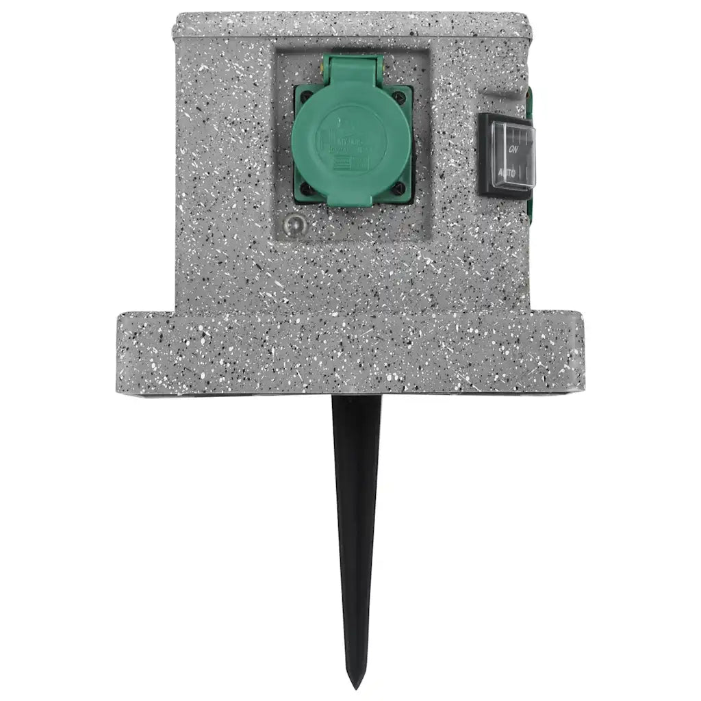 Presa Elettrica da Giardino con Sensore di Luce in Plastica CFW2405677