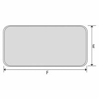 Sportello calpestabile fori coperti impermeabile mm 270x375 bianco