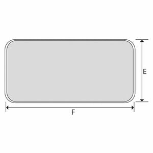 Sportello calpestabile fori coperti impermeabile mm 270x375 bianco