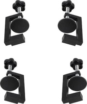 Clemma C adattabile 4 pezzi - gamma di aderenza 10-57 mm - supporto antiscivolo in gomma - attrezzo per lavorazione del legno - riparazione auto