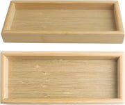 Piatti da tavola in legno - 2 pezzi - 23 x 10 x 3 cm - piatti da servizio - sottopiani - piatti da servizio 70x70