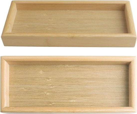 Piatti da tavola in legno - 2 pezzi - 23 x 10 x 3 cm - piatti da servizio - sottopiani - piatti da servizio 70x70