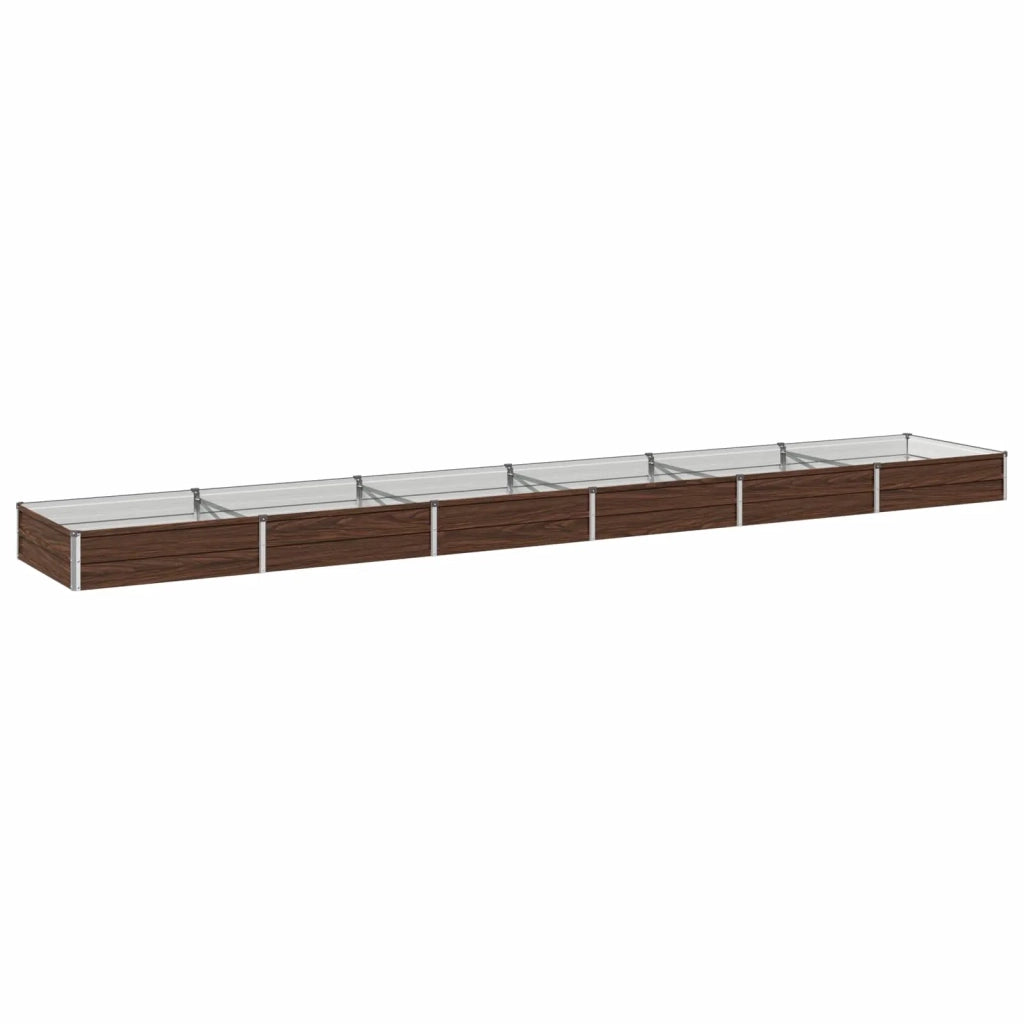 Letto rialzato da giardino Nero 480 x 80 x 24 cm 8006517