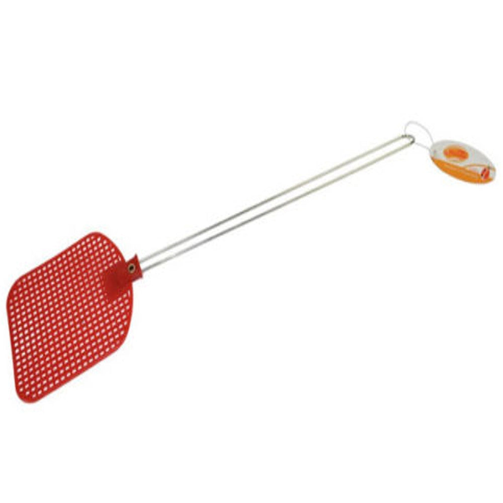 Trade Shop - Paletta Abbattimosche Abbatti Mosche Scaccia Insetti Manico In Ferro -