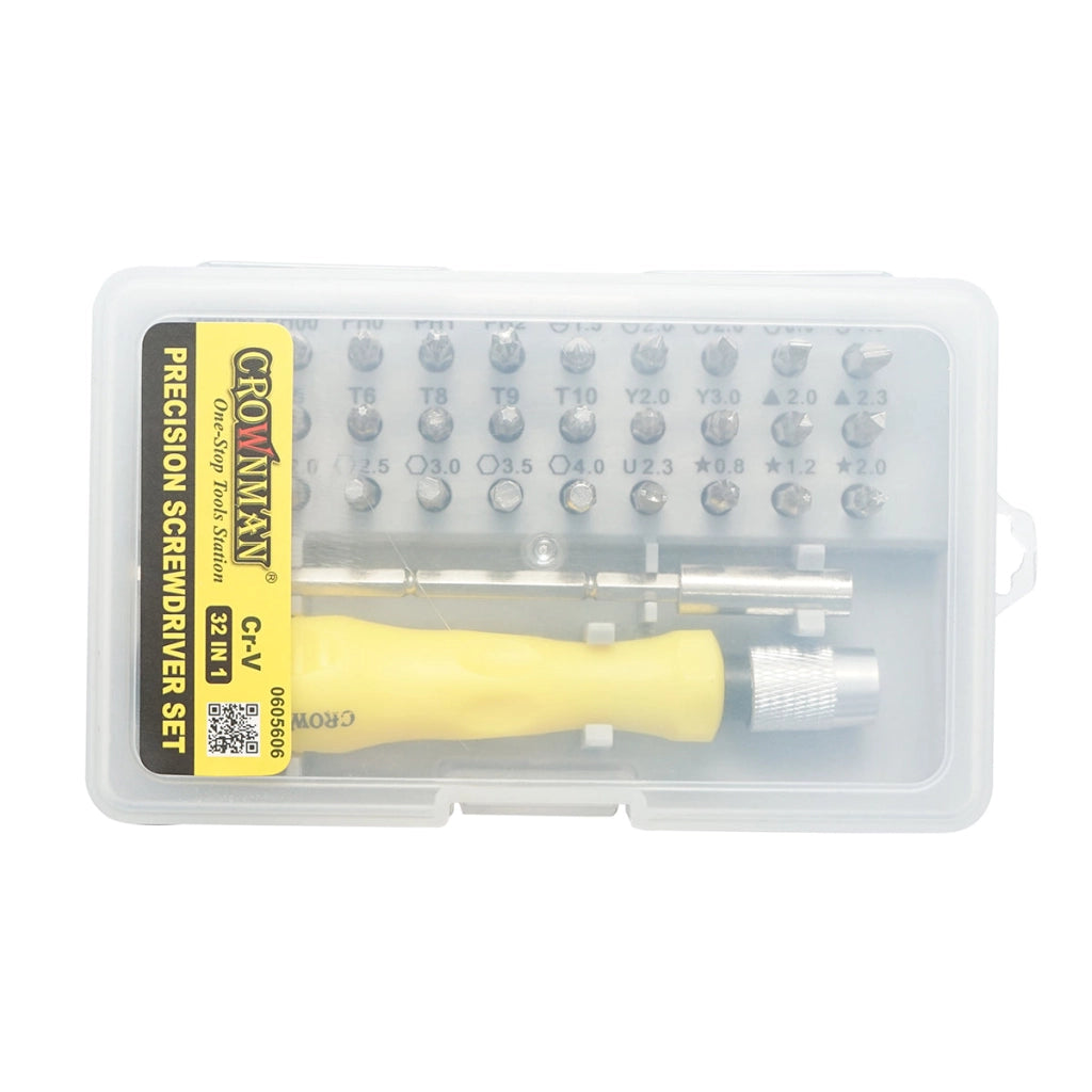 Set di cacciaviti di precisione Crownman da 30 pezzi con punte, Torx, esagonali