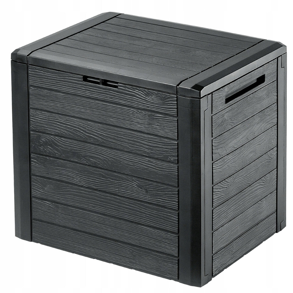 KADAX Box da giardino/balcone, 140 litri, contenitore per giardino/balcone/terrazzo, antracite
