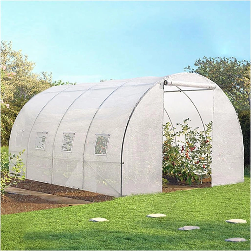 Serra tunnel di giardinario 12 m² bianco ZEBRA 4x3M