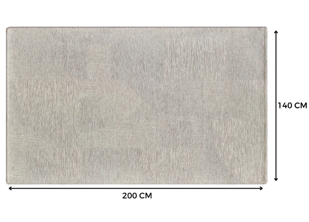 Tappeto Salotto Velour Antiscivolo Disegno Graffio By Suardi - 140x200 - Sabbia