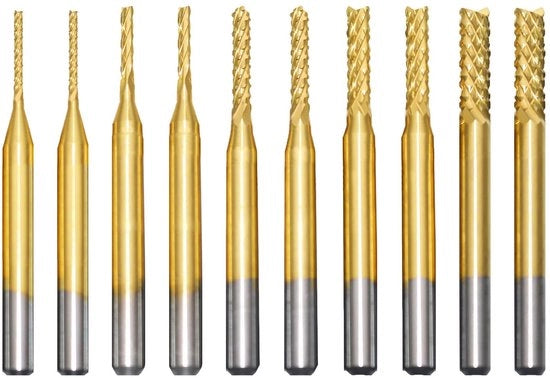 Taglieri a lama in carburo con rivestimento di titanio - per legno, alluminio, acciaio - 10 pezzi