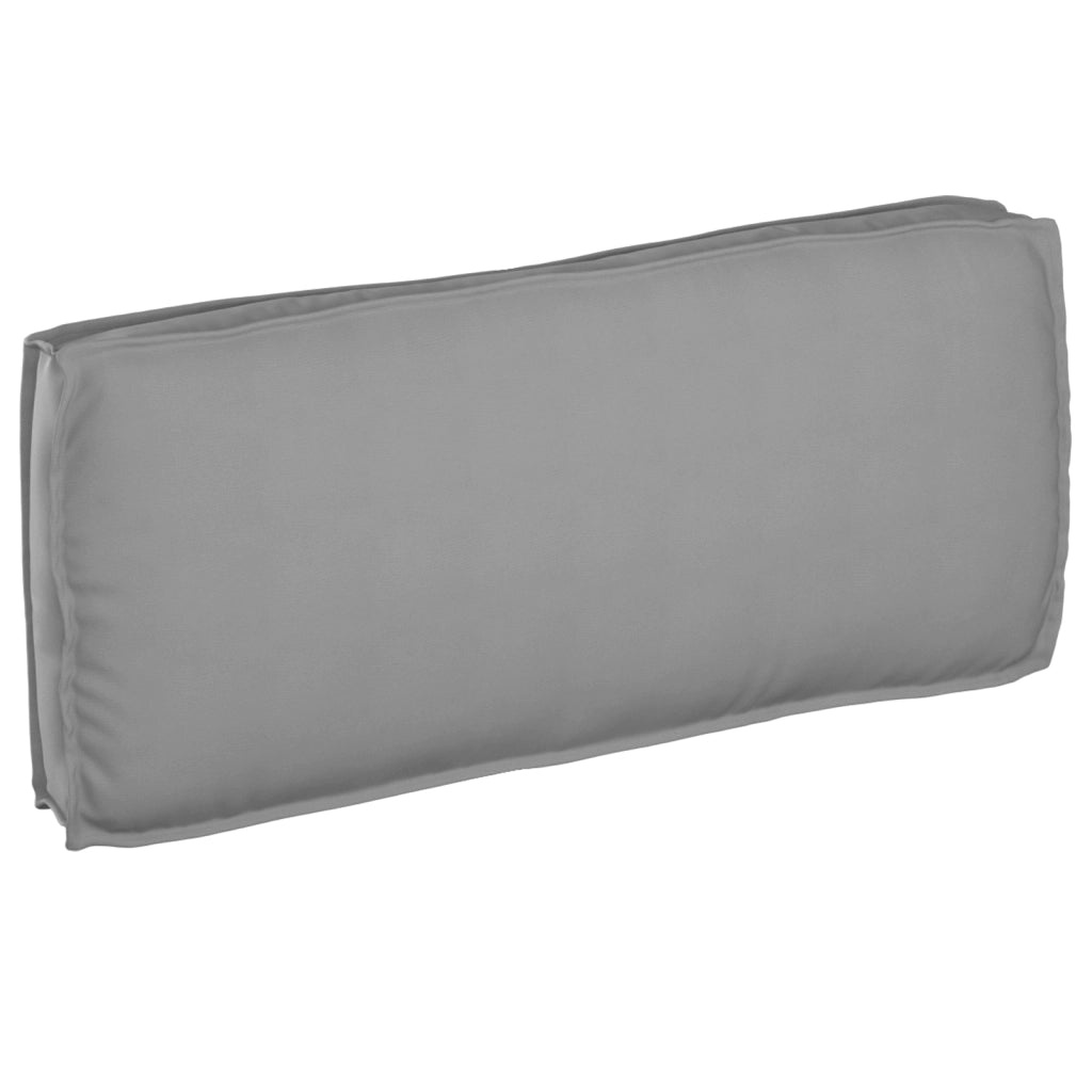 Cuscino per pallet di per seduta/schienale Grigio 120x50x12 cm Tessuto Oxford