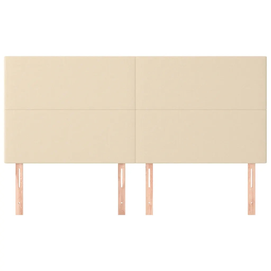 Testiera Crema 160x5x118/128 cm Tessuto
