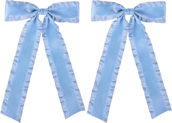 Set di Treccine Satin con Rucheggio per Capelli Donne e Ragazze - Disegno Elegante, Colori Versatili