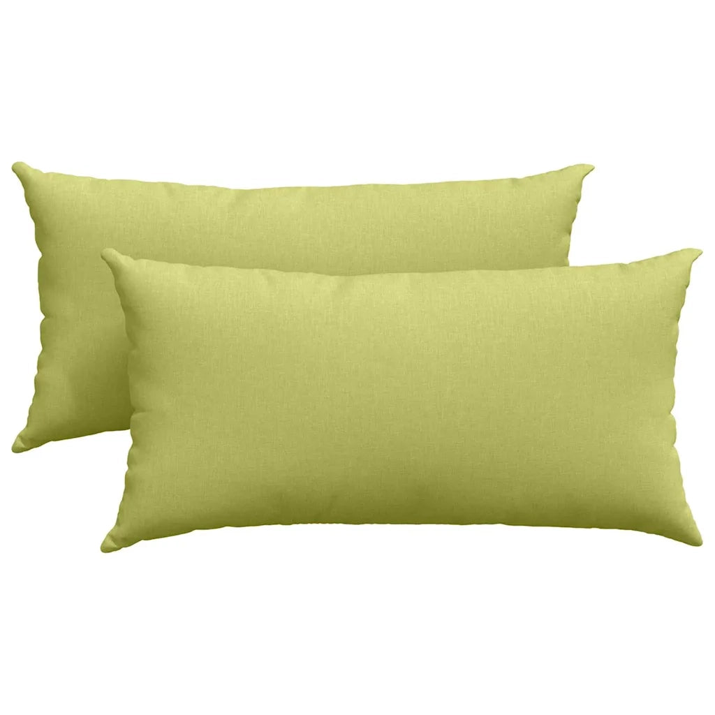 Cuscini da Divano 2 pz-Set di 2 Cuscini per Sofa Verde chiaro 80 x 40 cm Tessuto