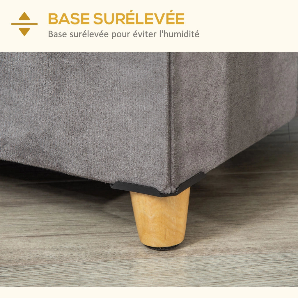 Divanetto per gatti con cuscino ¨C zephmum ¨C grigio