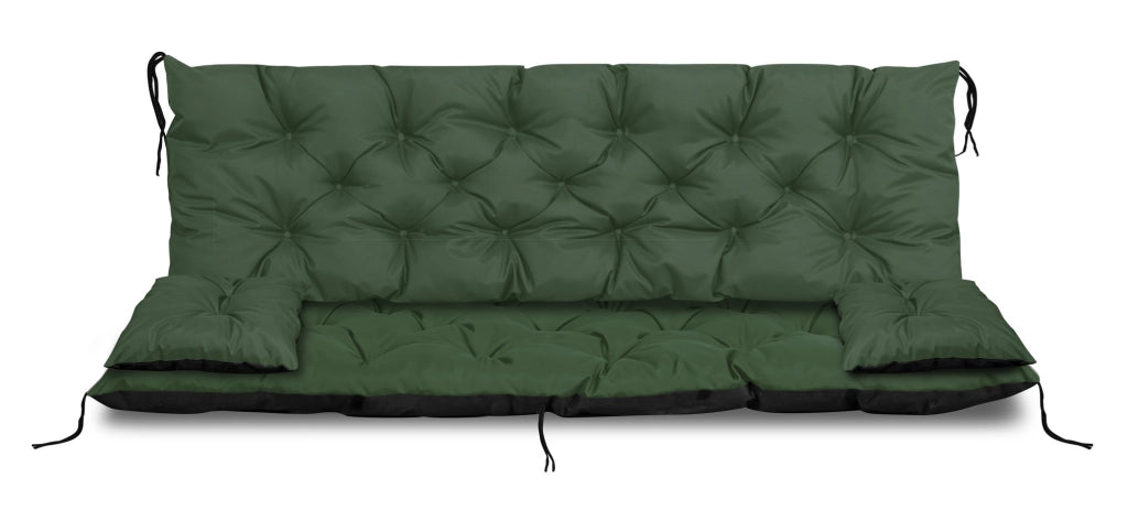 AIO FACTORY Set di cuscini da giardino 100x60x50 cm impermeabile verde
