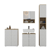 Vicco Set di mobili da bagno Bianco 4 parti