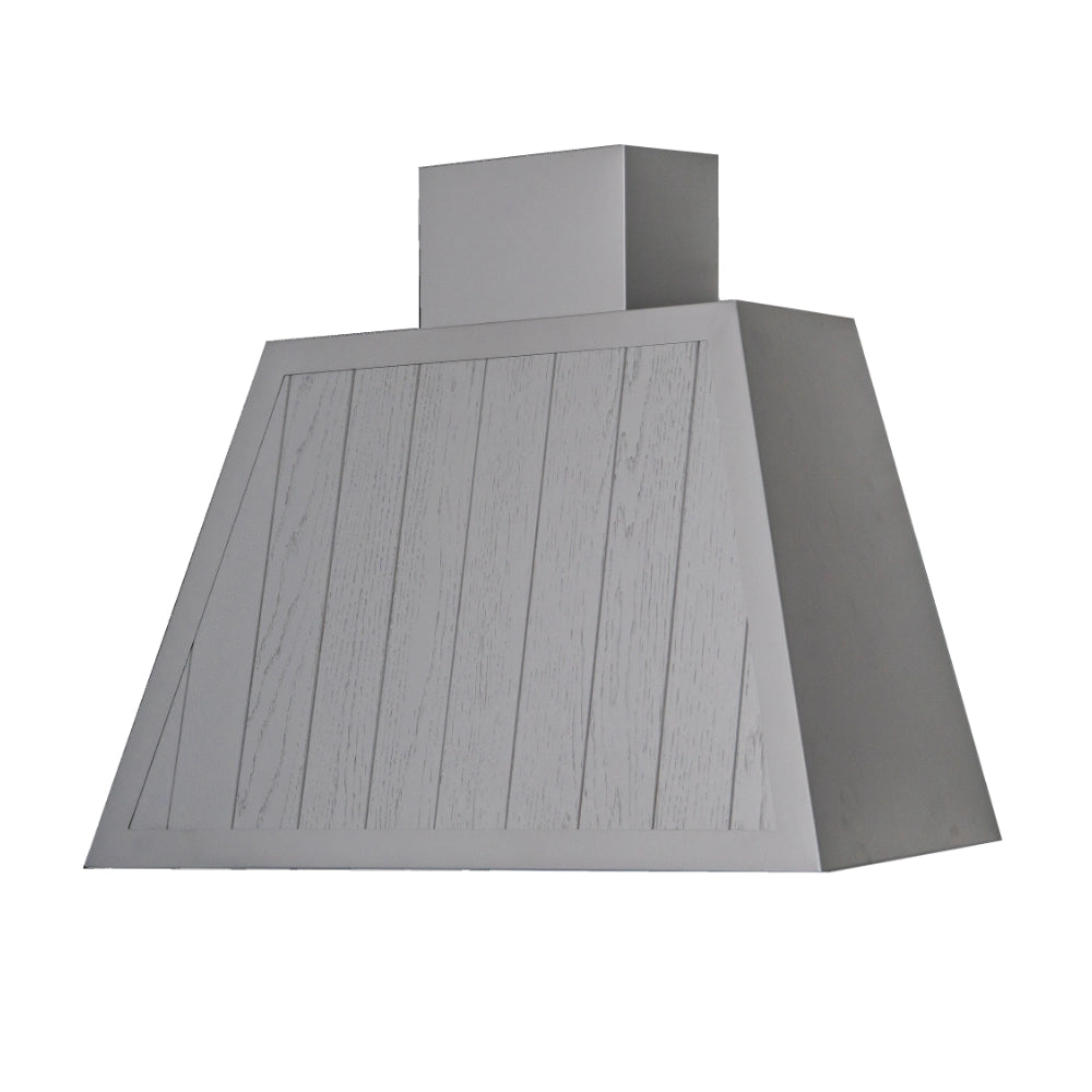 Cappa aspirante GARAGE WOOD DOGATO in acciaio inox silver cm 80