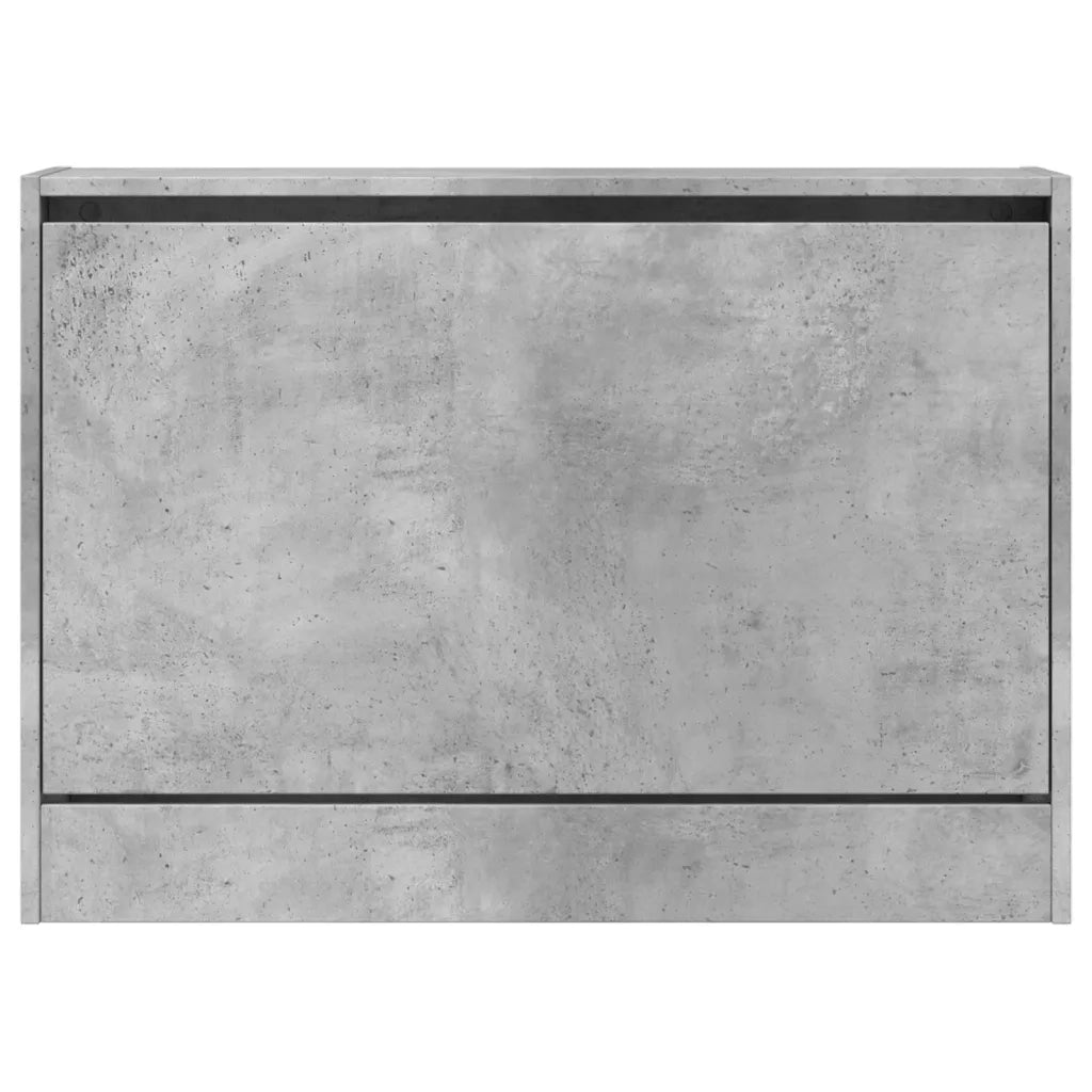 Scarpiera Grigio Cemento 80x21x57 cm in Legno Multistrato 839913