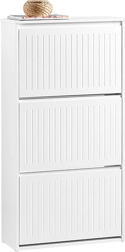 Cassettiere per scarpe - Raccogli scarpe - Supporto scarpe - Pannelli regolabili - Materiale MDF - 61 cm x 120 cm x 26 cm