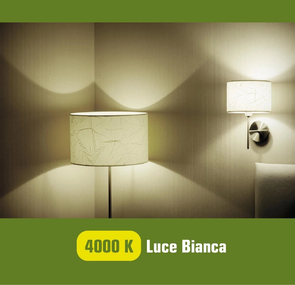 Beghelli 58121 Lampadina LED Forma A E27 7W 1000lm 2700K Bianco Caldo 15000h 3 pezzi colore Bianco