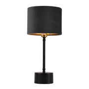 Lampada da tavolo lampada da scrivania metallo e flanella 39 cm nero rame e grigio 03_0002512