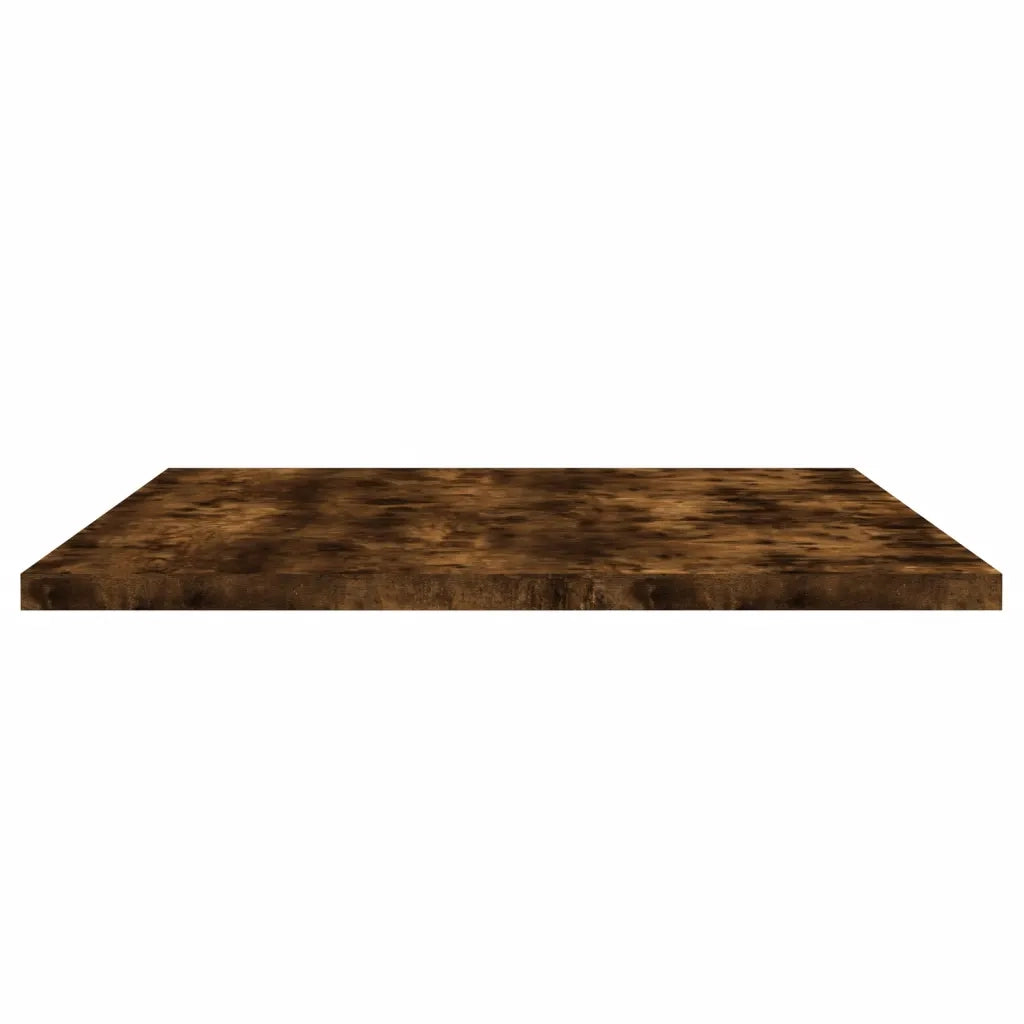 Mensole Parete 4pz Rovere Fumo 80x40x1,5 cm Legno Multistrato 838273