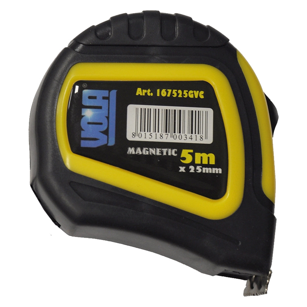 FLESSOMETRO MAGNETICO mt 5 mm 25- 6 pezzi  - VOLA