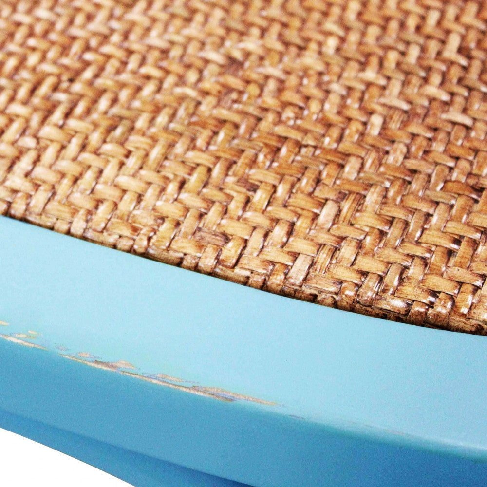 Sedia Cross 46x42x87 cm  in Legno Azzurro