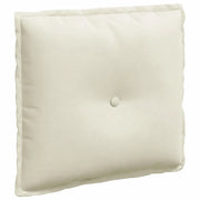 Cuscino per Schiena | Cuscino dorsale Crema 50 x 45 cm Tessuto in Cords