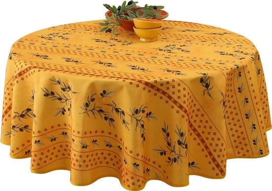 Tavolo impermeabile - Tavolo rotondo - 1 pezzo - Giallo - Ø 160 cm