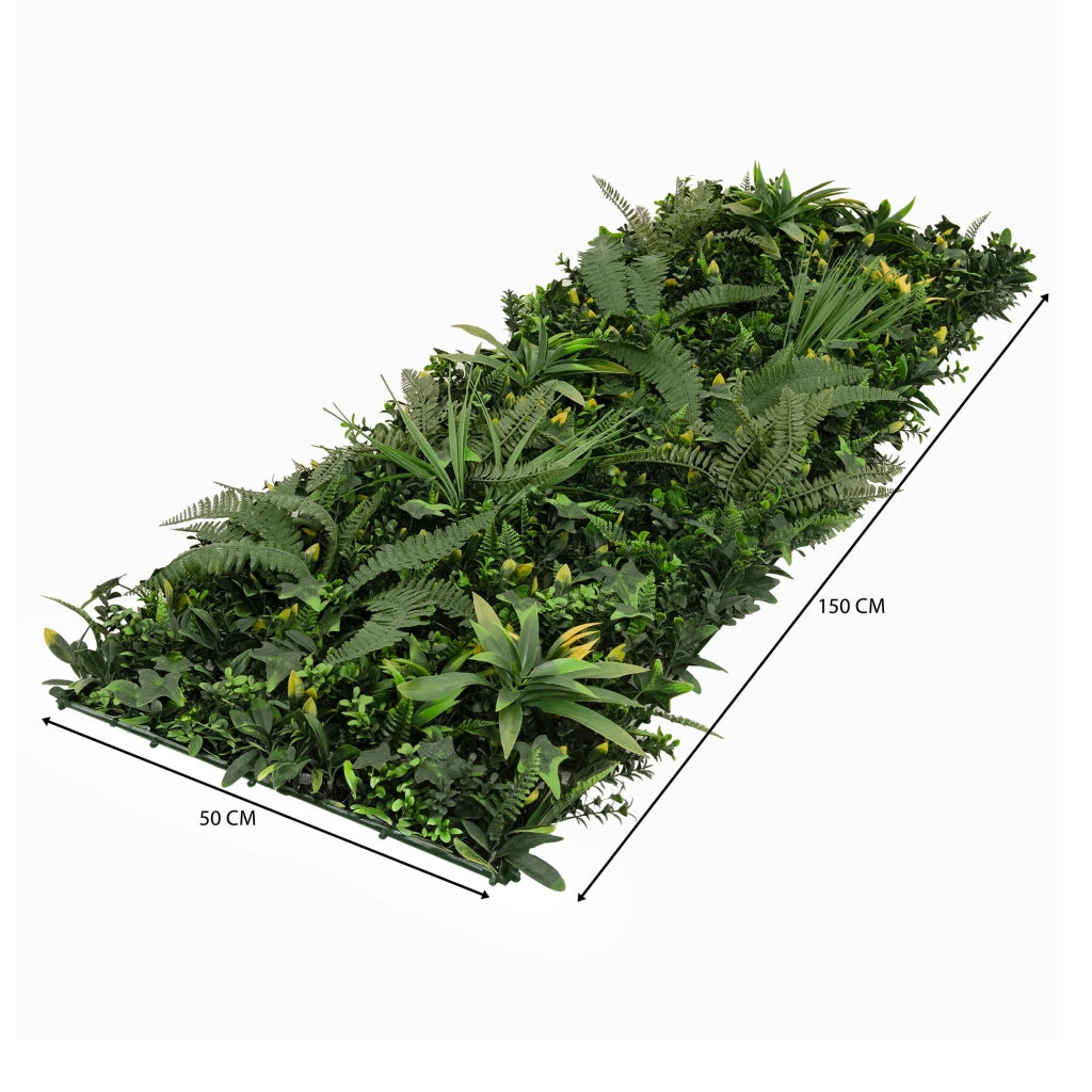 Pannello Parete Vegetale Artificiale Ayla 50x150 cm x2 per Giardino e Casa