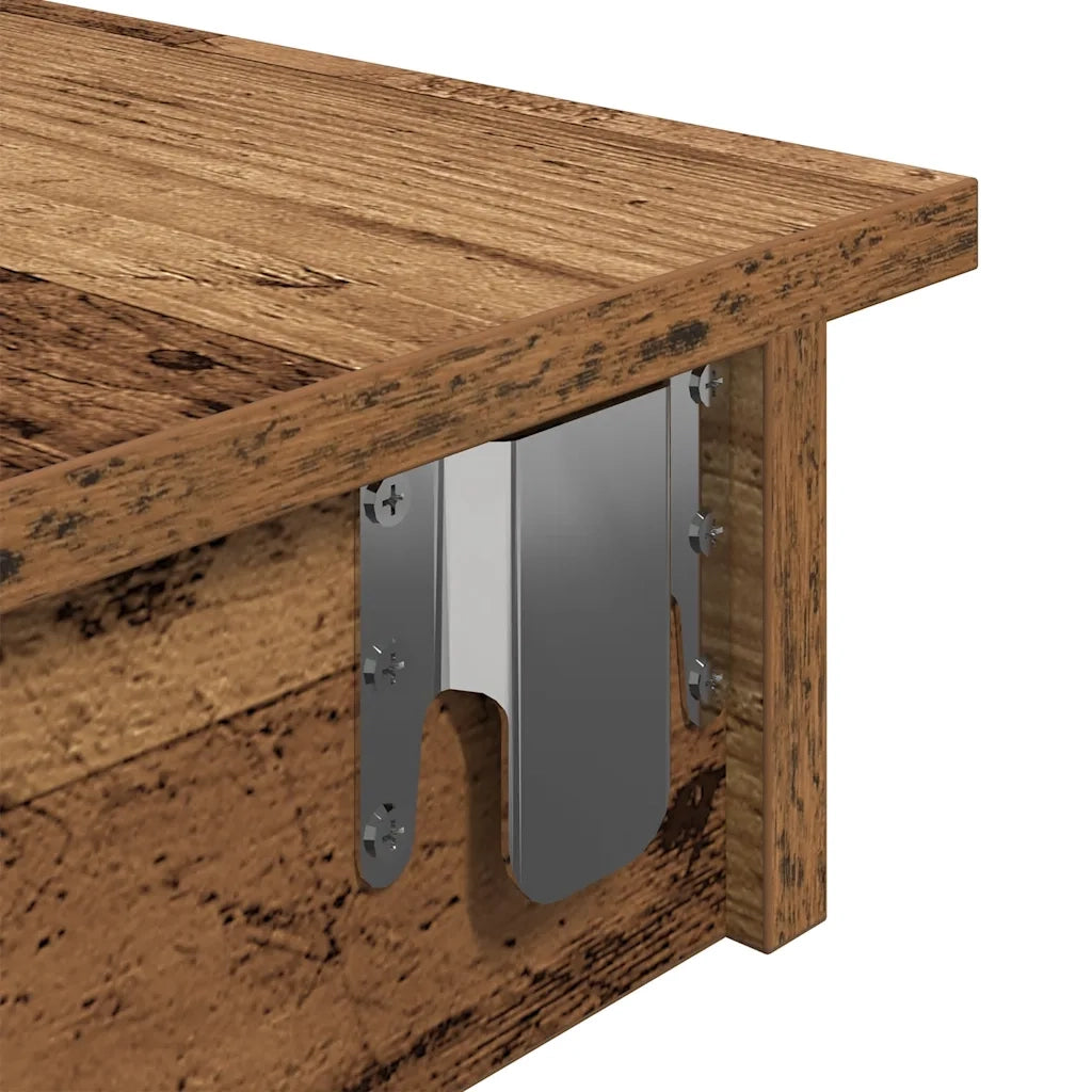 vidaXL Bancone da Muro Legno Antico 102x45x103,5cm Legno Multistrato