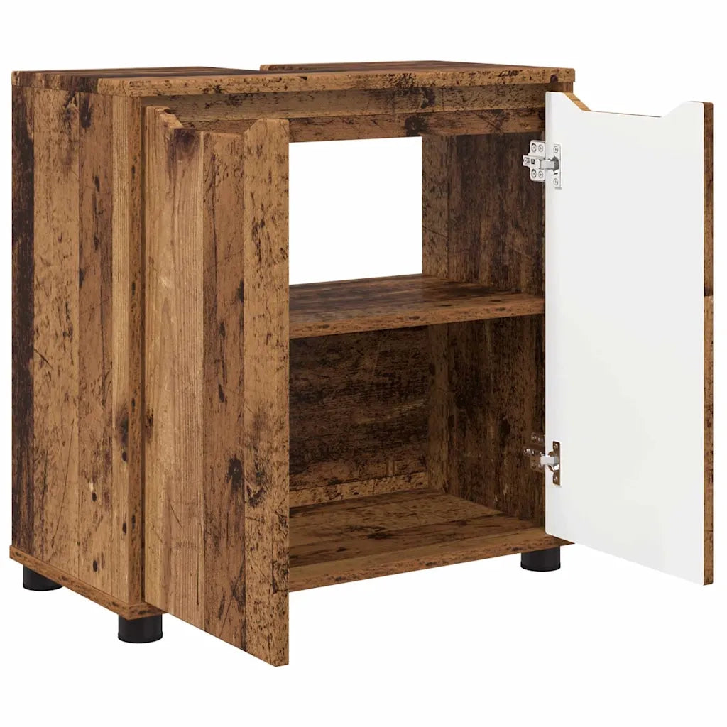 Mobile per lavabo da bagno-Armadietto da bagno Legno vecchio 60 x 30 x 60 cm